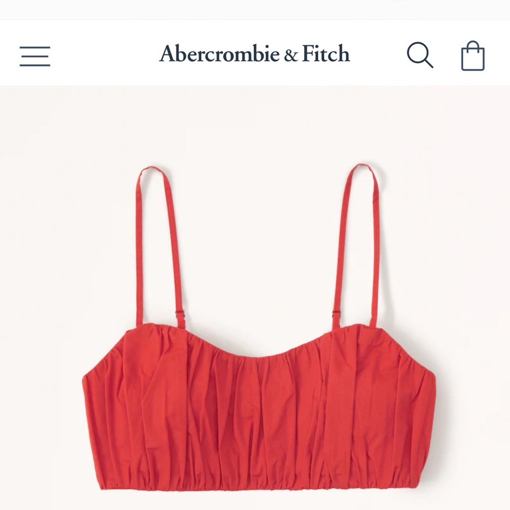 Abercrombie and Fitch Ruched Tiny Set Top